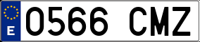 Truck License Plate